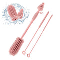 Baby Bottle Brush and Straw Cleaner Brush Set, Extra Long Double-Ended Soft by Leucite