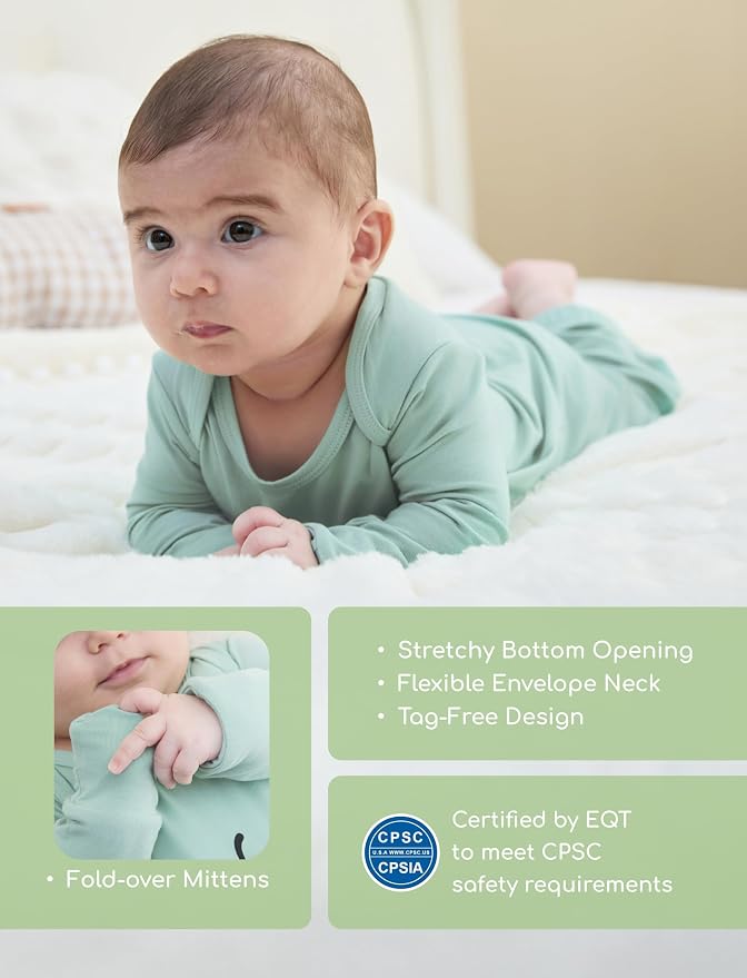 PATPAT Baby Sleeper Gown with Bamboo Viscose - Image 3