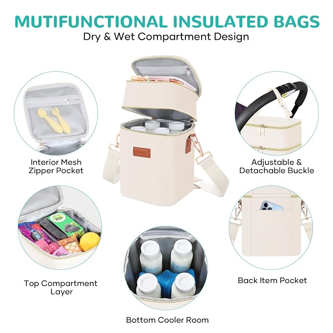 PIIOSER Baby Bottle Tote Bag - Image 6