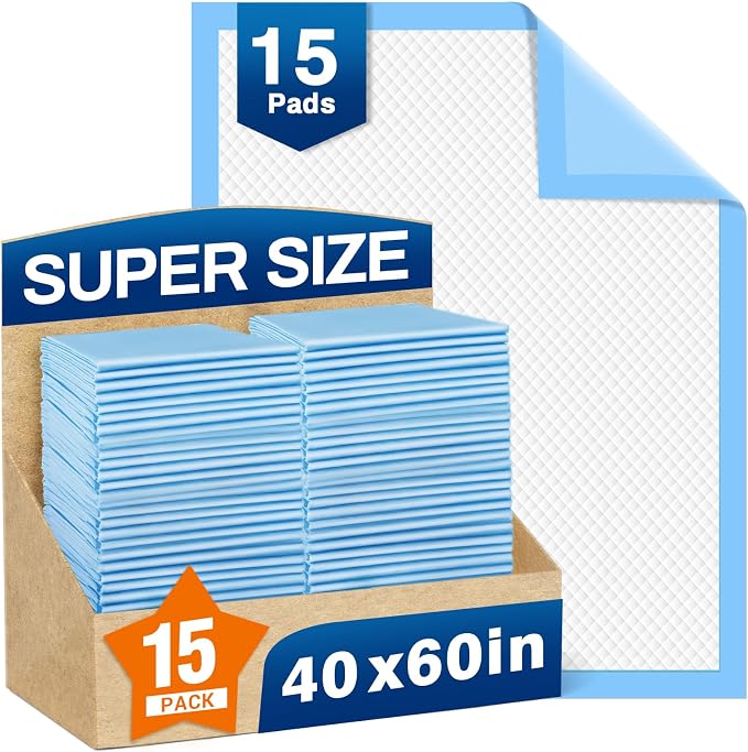 Bed Pads Disposable 40"X60" Chucks Pads Oversized Underpads by MILDPLUS