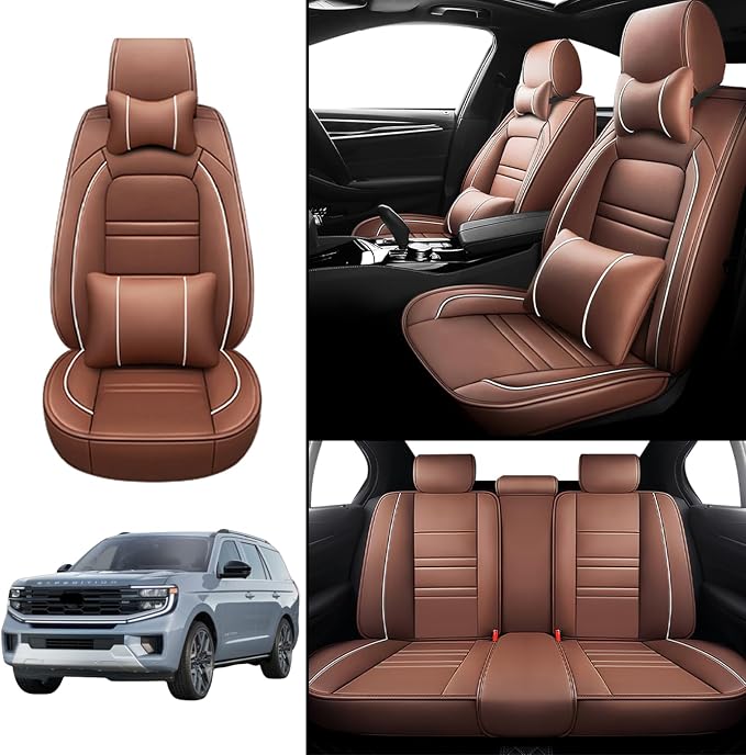 Car Seat Covers for Ford Expedition 1997-2025 | 5-Seats Seat Covers, Waterproof - Image 2