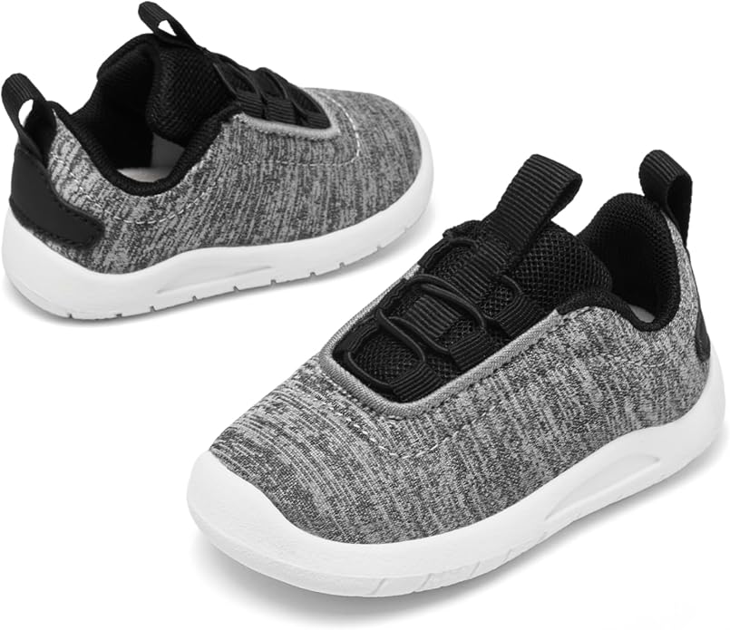 MORENDL Toddler Slip On Sneakers Baby Walking Shoes Non-Slip Breathable Unisex - Image 3