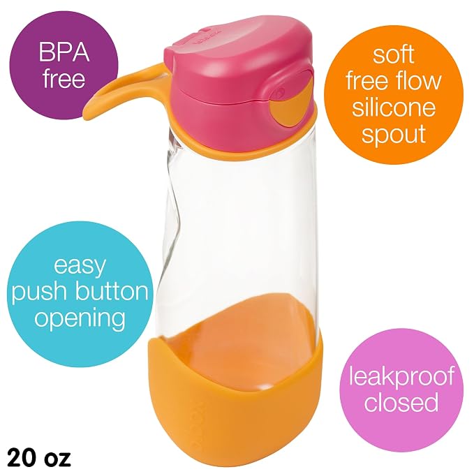 b.box 20 oz Sport Spout Kids Water Bottle - Image 3