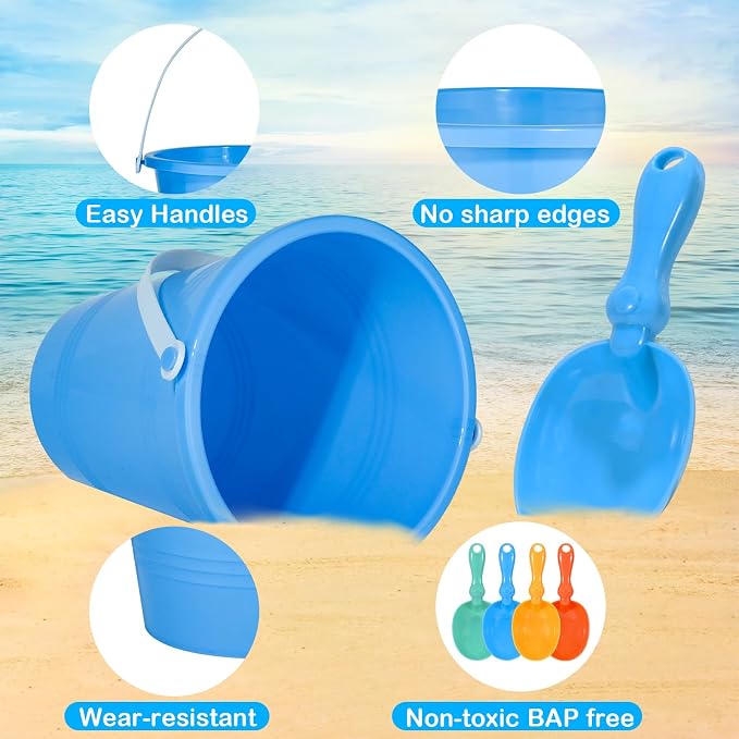Holady Beach Toys Sand Toys Beach Shovels Beach Pail Set - Image 5