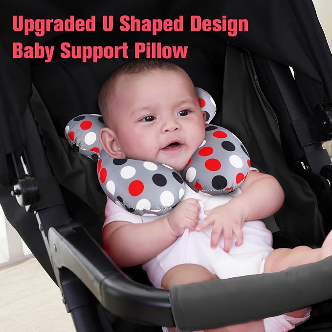 KAKIBLIN Baby Travel Pillow, Baby Neck Pillows - Image 3