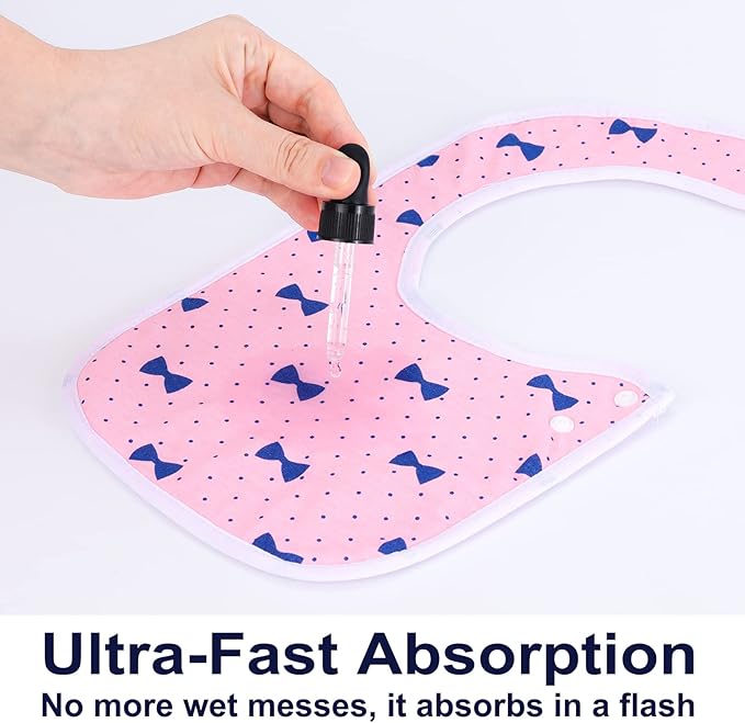 Baby Bibs Soft and Absorbent Organic Cotton Bandana Drool Bibs Set - Image 4