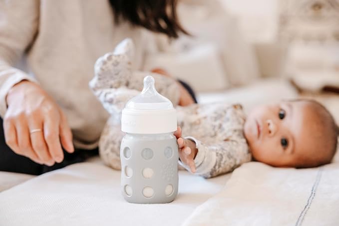 Lifefactory 8-Ounce Wide Neck Glass Baby Bottle - Image 7