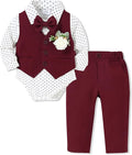 SANMIO Baby Boy Clothes Suits Infant Gentleman Outfit Collared Dress by SANMIO