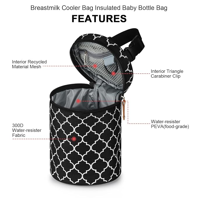Accmor Breastmilk Cooler Bag, Insulated Baby Bottle Cooler Tote Bags - Image 7