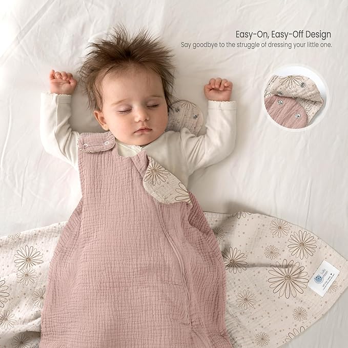 lulumoon Sleep Sack Muslin for Baby: Cotton Wearable Blanket for 9-15 Months - Image 2