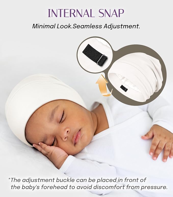 OLESILK Silk Baby Bonnet for 0-6 Months - Image 6