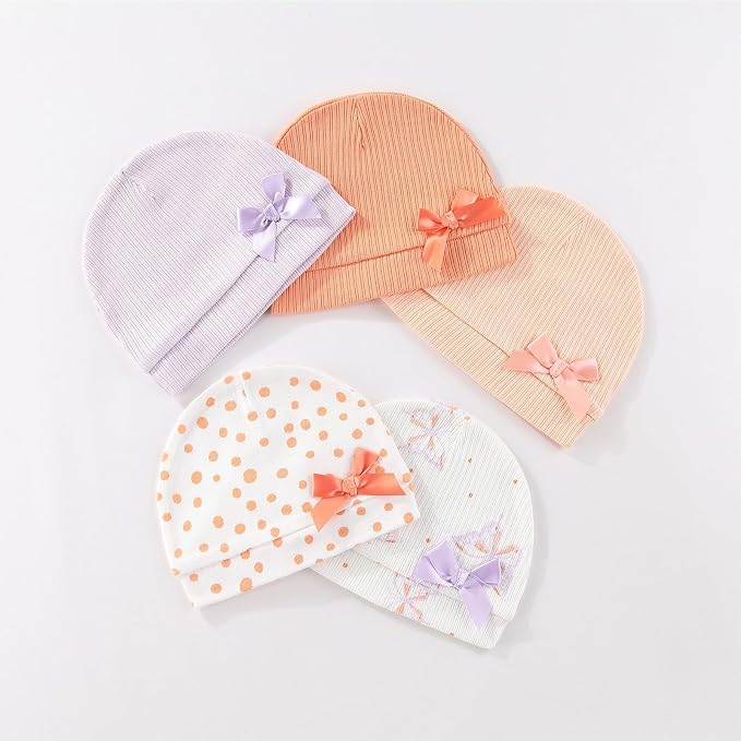 15 Pack Infant Hats Gloves Socks Unisex Baby Boy Girl Accessories Set Cotton - Image 5