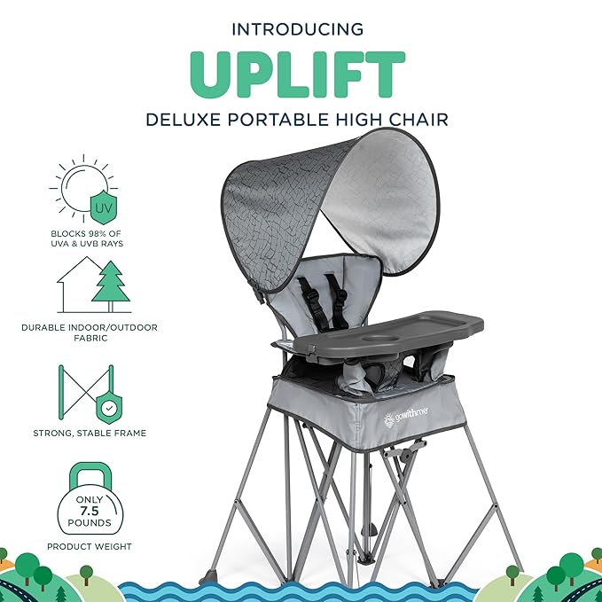 Baby Delight Go with Me Uplift Deluxe Portable High Chair | Travel High Chair | - Image 2