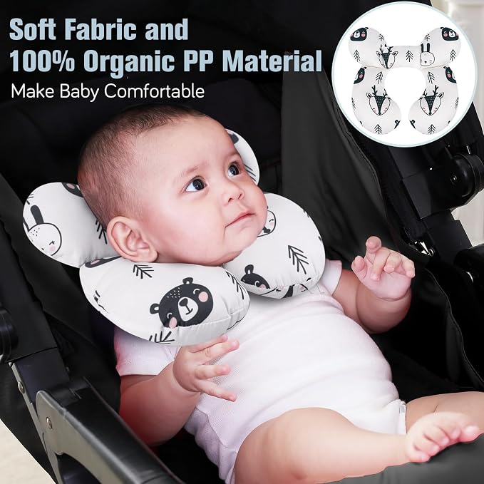 KAKIBLIN Baby Travel Pillow, Upgraded Baby Neck Pillows - Image 2