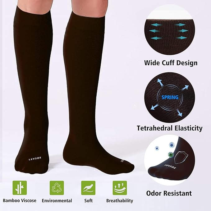 LEVSOX Viscose Made from Bamboo Compression Socks - Image 3