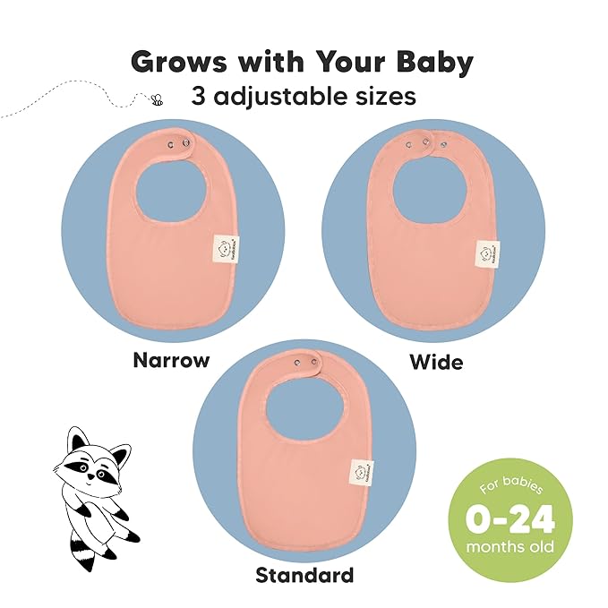 8-Pack Organic Baby Bibs for Boys, Girls - Image 4