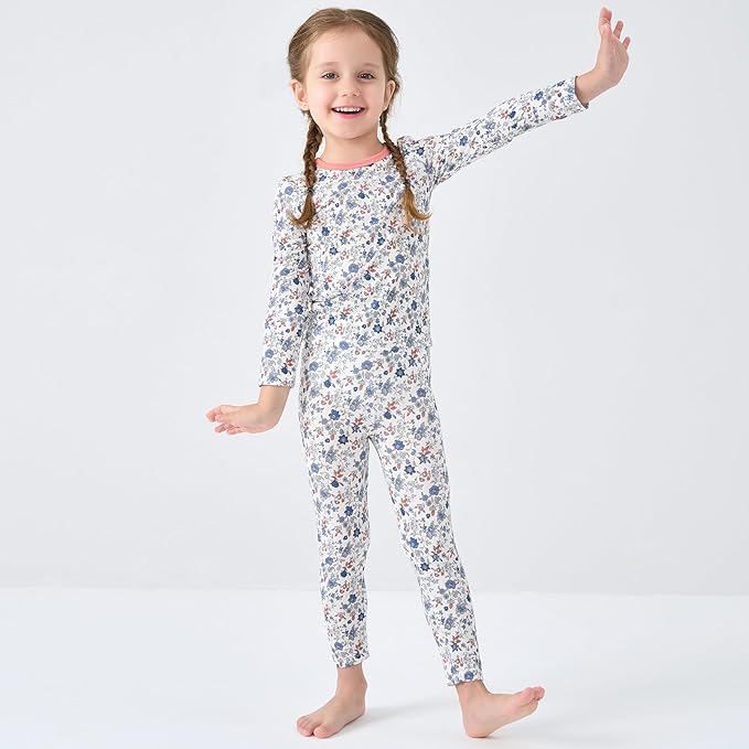 pureborn Baby Toddler Kids Viscose from Bamboo Pajamas Set Pjs 2pcs 18M-8Y - Image 2