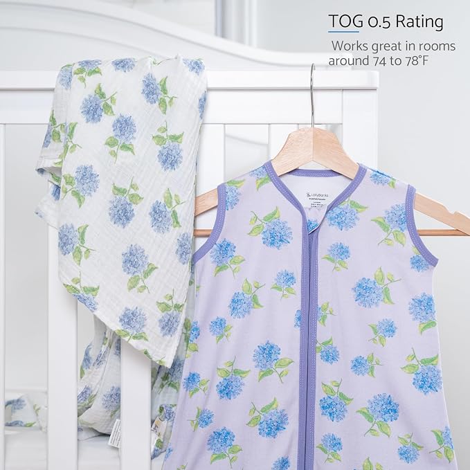 LollyBanks Baby Sleep Sack, 100% Cotton Wearable Blanket 2-Way Zipper Sleep - Image 3