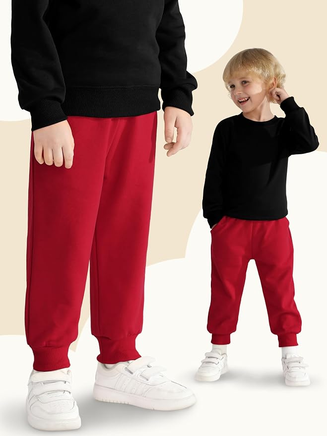 HXP 3 Pack Toddler Sweatpants Cotton Toddler Boys Girls Unisex Sweatpants Pants - Image 5