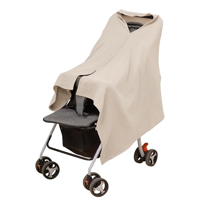 2-Pack Nursing Covers for Breastfeeding, 100% Organic Cotton Muslin - Image 7