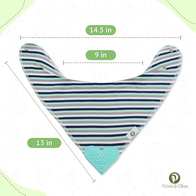 Pickle & Olive Baby Bandana Teething Bibs - Image 5