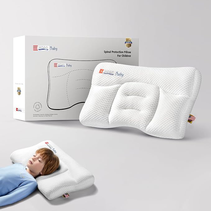Toddler Pillow with Pillowcase, Breathable & Cozy Machine Washable Kids Pillow by Unknown