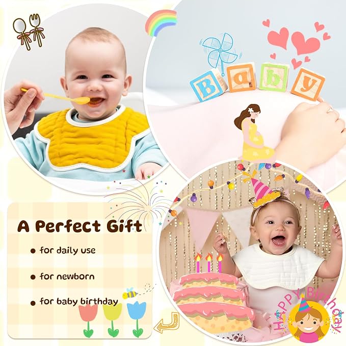Baby Bibs Muslin Drool Teething Drooling Bibs - Image 6