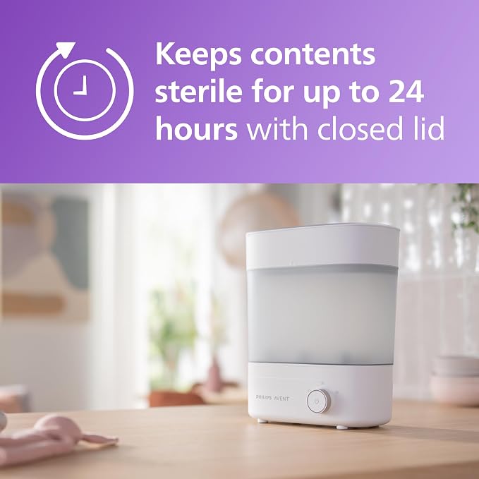 Philips Avent Baby Bottle Sterilizer and Dryer Premium, Removes 99, 9% of - Image 4