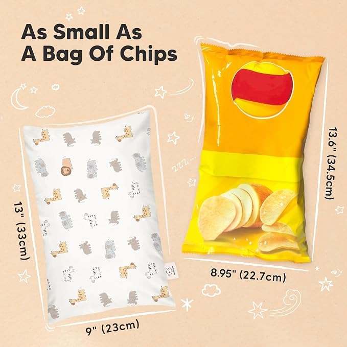 Mini Toddler Pillow with Pillowcase - Image 4