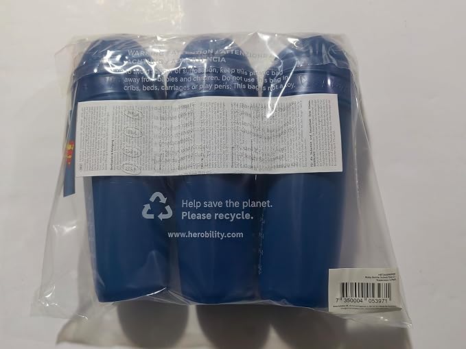 Herobility Double Anti-Colic Baby Bottles – 12 fl oz/340ml – 3-Pack – BPA-Free - Image 7