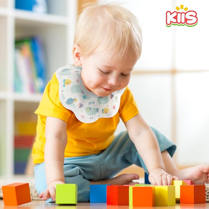 KIIS Disposable Baby Bibs for Baby Boys and Girls - Image 2