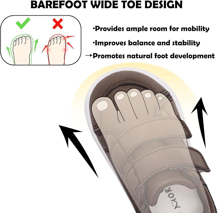 MORENDL Wide Toe Box Shoes Toddler Barefoot Shoes Baby Walking Shoe Boy Girl - Image 2