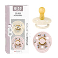 BIBS Studio Soother 2-Pack, BPA Free Dummy Pacifier, Round Nipple. Natural by BIBS