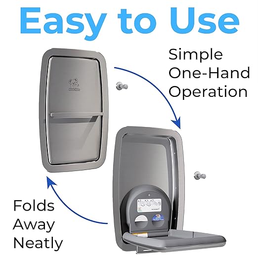 Koala Kare Baby Changing Station Vertical Recessed-Mounted, Model KB311-SSRE - Image 5