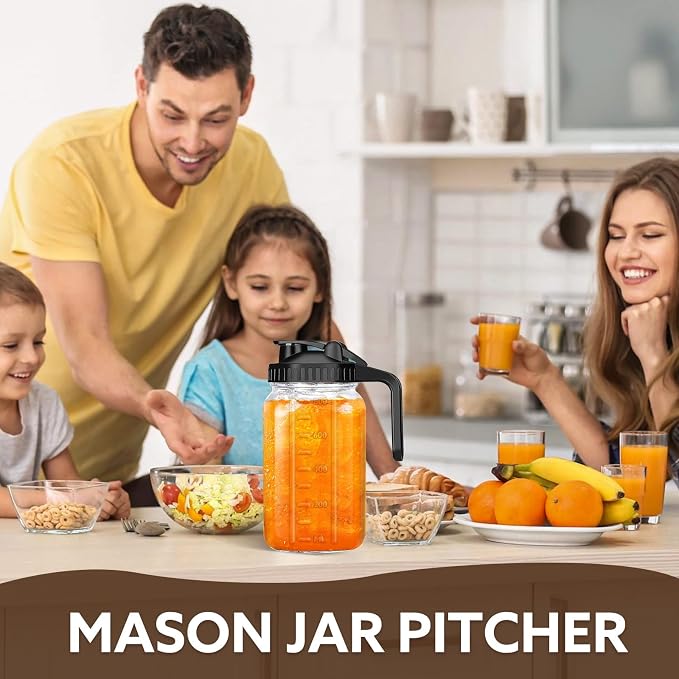 Breast Milk Pitcher, 32 OZ Mason Jar Pitcher - Image 7