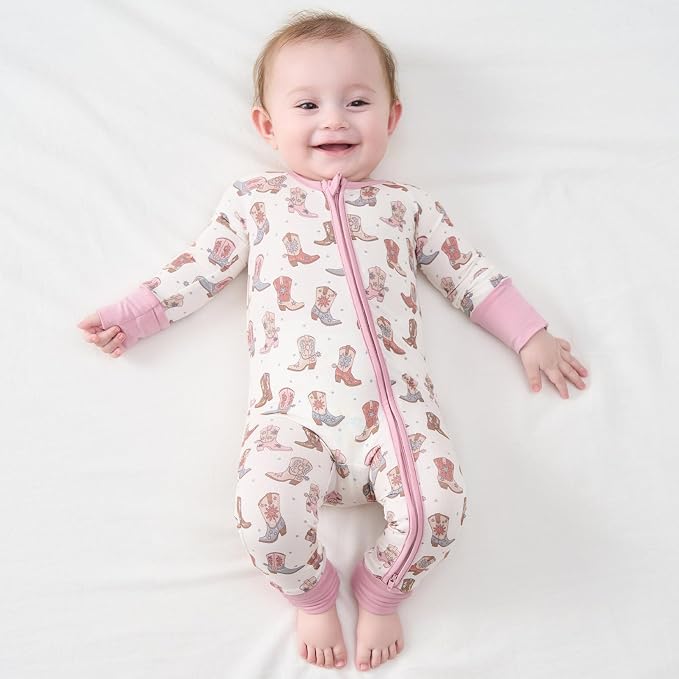 pureborn Baby Infant Boys Girls Sleeper Snug Fit Viscose from Bamboo Pajamas - Image 2