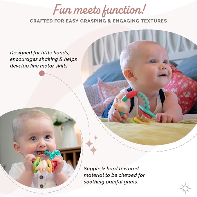 Sophie la girafe Multi-Textured Rattle | Light & Easy to Grasp | Awaken All 5 - Image 4