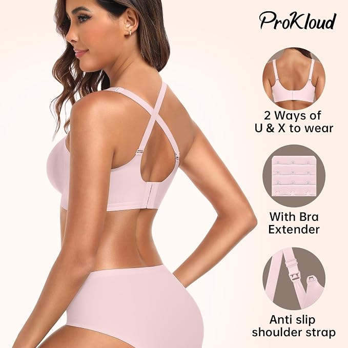 Nursing Bras for Breastfeeding Seamless Supportive Maternity Bras Women Comfort - Image 4