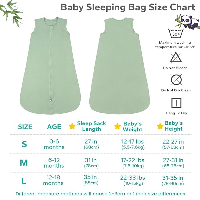 Rayon Made from Bamboo Sleep Sack, 0.5 TOG Wearable Blanket Baby, Lightweight - Image 6