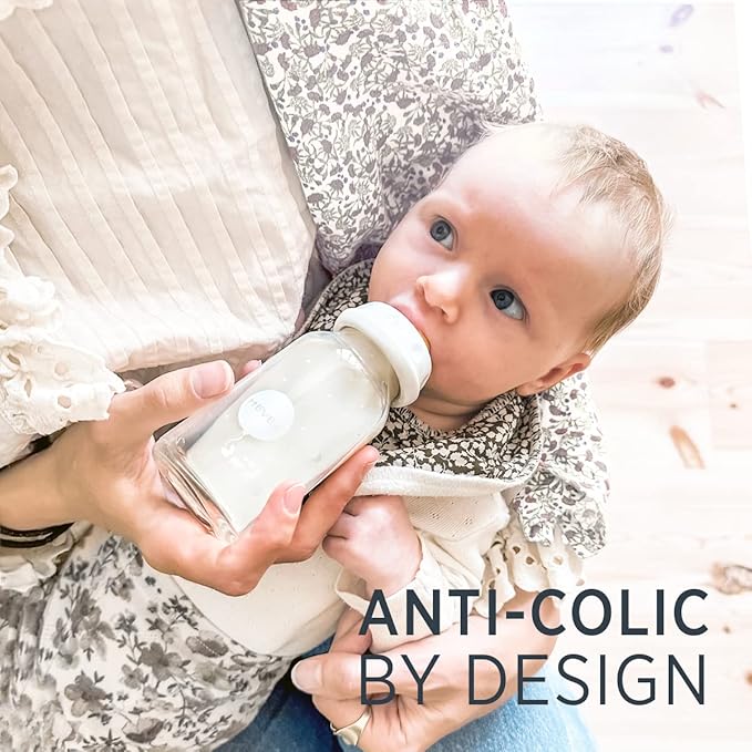 HEVEA Standard Neck Glass Baby Bottles - Image 5