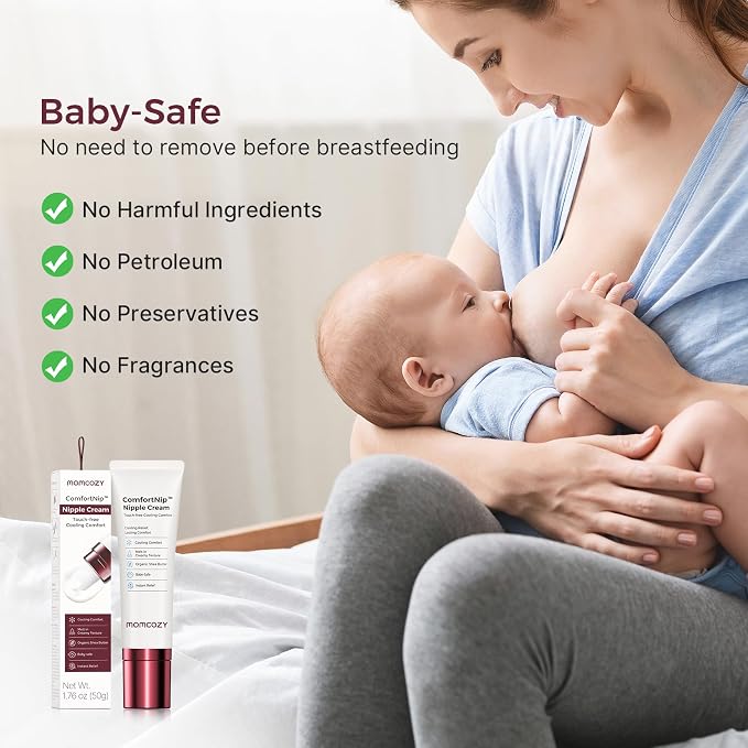 Momcozy ComfortNip™ Cooling Comfort & Touch Free Nipple Cream, Nipple Cream - Image 5