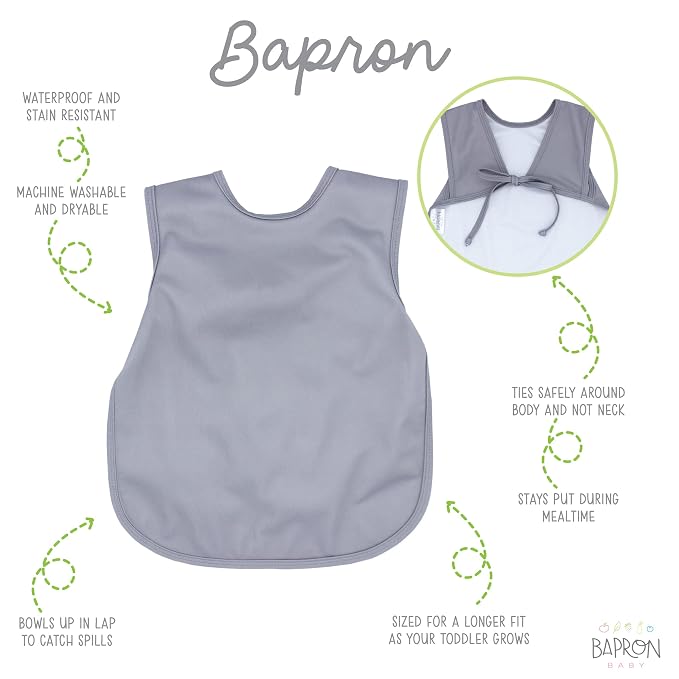 BapronBaby Minimalist Slate Bapron - Image 2