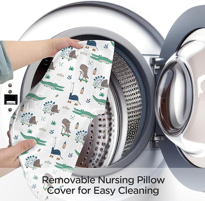 Little Grape Land Nursing Pillow, Upgraded Breast Feeding Pillow - Image 6