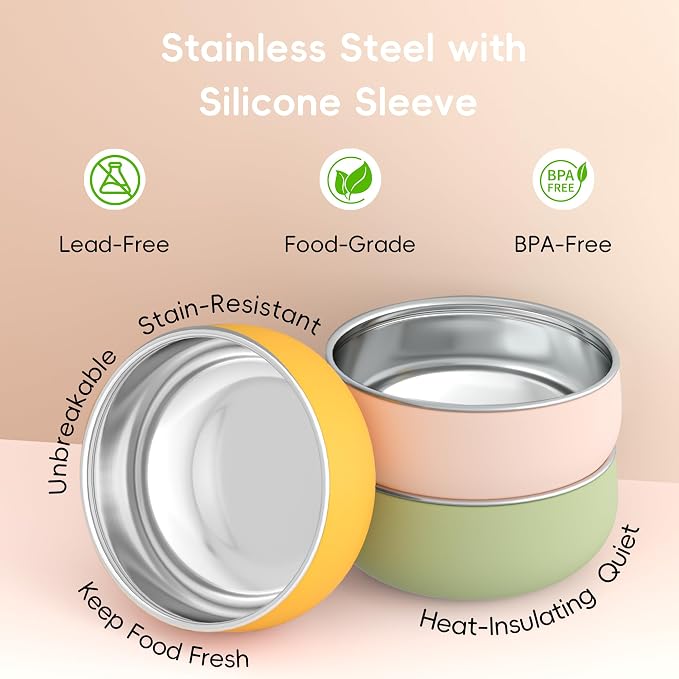 Bella's Friends Stainless Steel Baby Bowls - Image 3