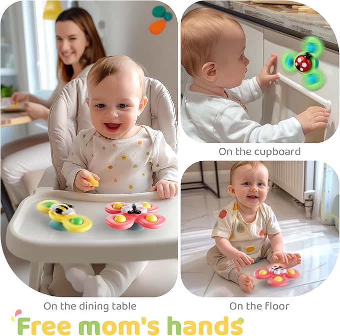 ALASOU 3PCS Suction Cup Spinner Toys - Image 5