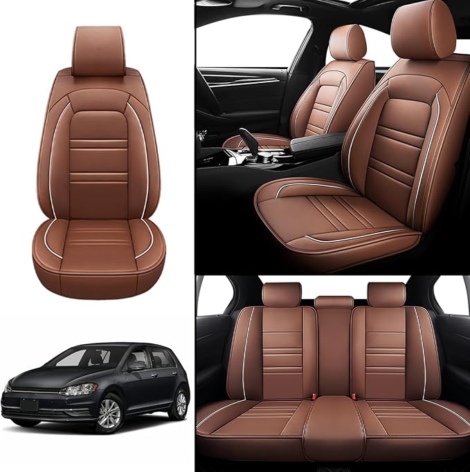 Seat Covers for VW Car Golf 2015-2019 | 5-Seats Leather Seat Covers - Image 2