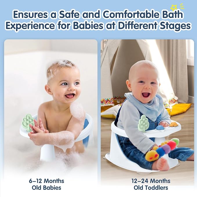 Baby Bath Seat for Babies 6 Months & Up, Non-Slip - Image 5