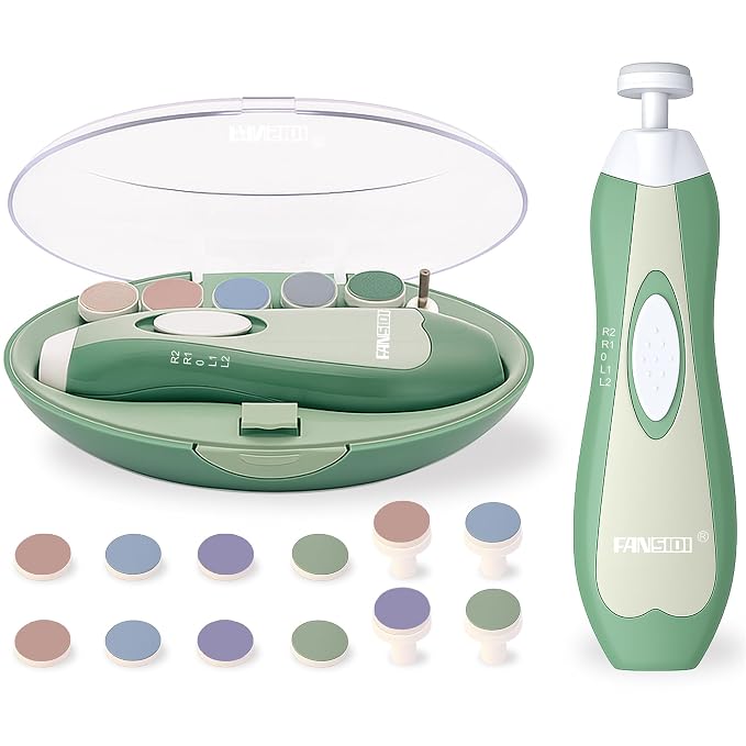 Fansidi Baby Nail Trimmer Electric – Limited Forest Serenity Green, Gentle Baby by FANSIDI
