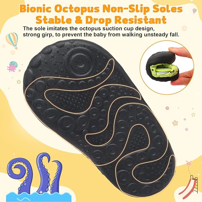 FEETCITY Baby First Walking Shoes Wide Baby Shoes Infant Sneakers Newborn Crib - Image 6