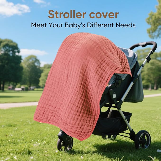 Muslin Hooded Baby Towels 100% Cotton ，Super Soft Muslin Baby Bath Towel - Image 4